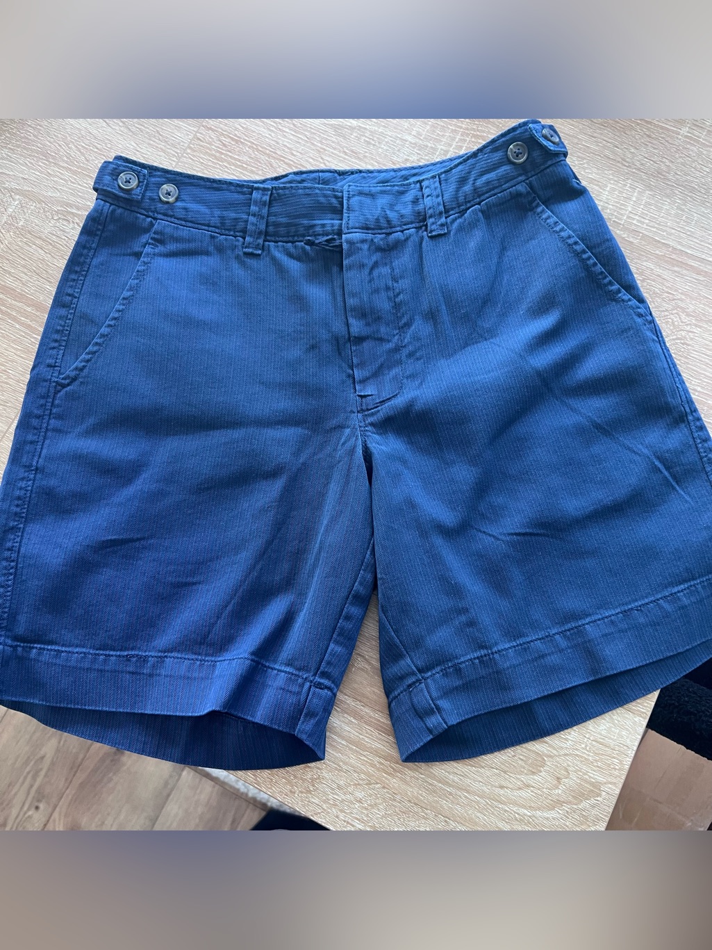 Free People Blue 100% Cotton Shorts